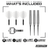 Red Dragon Luke Humphries TX1 Pioneer Switch Point Steeldarts Packungsinhalt