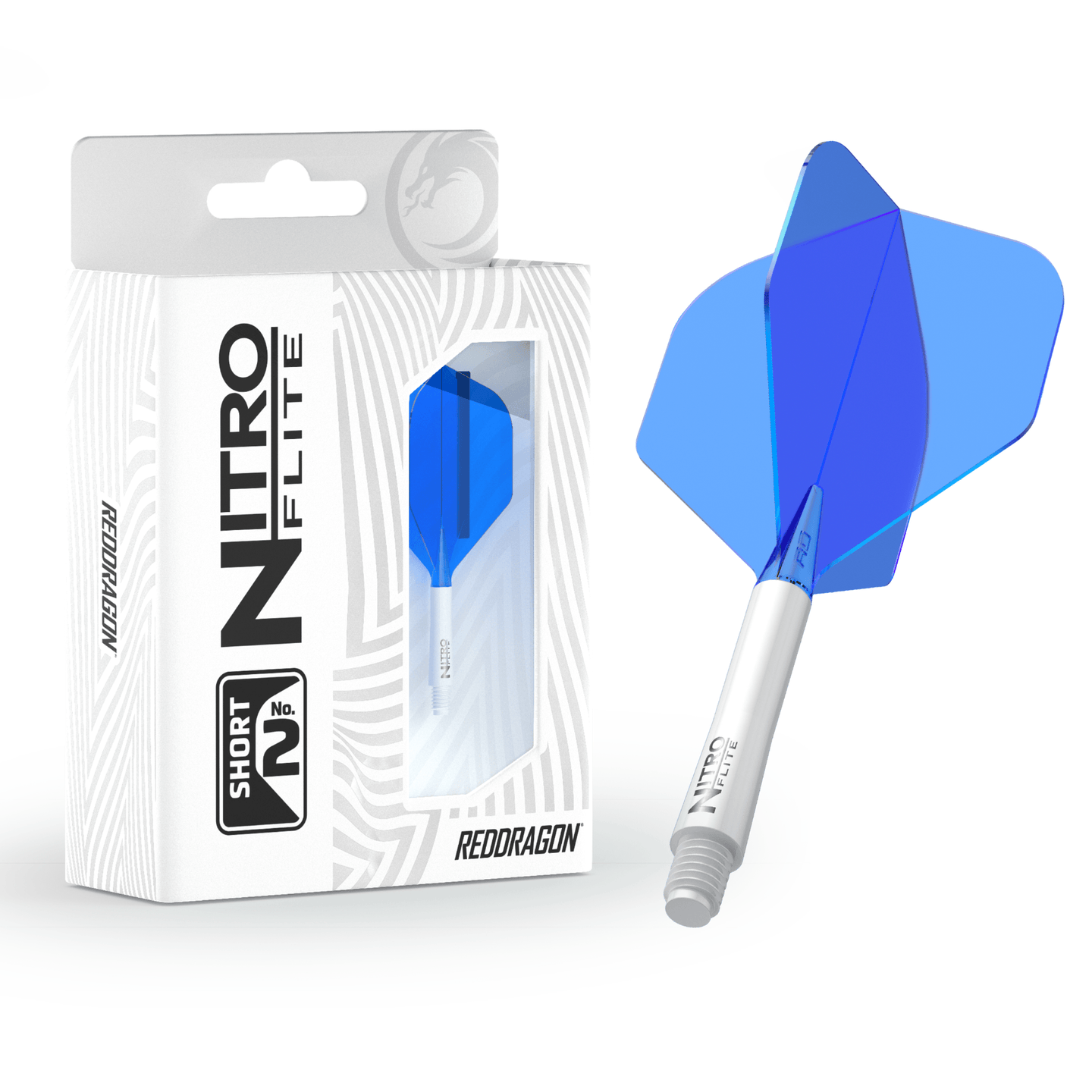 Red Dragon Nitro Flite System White & Blue Verpackung