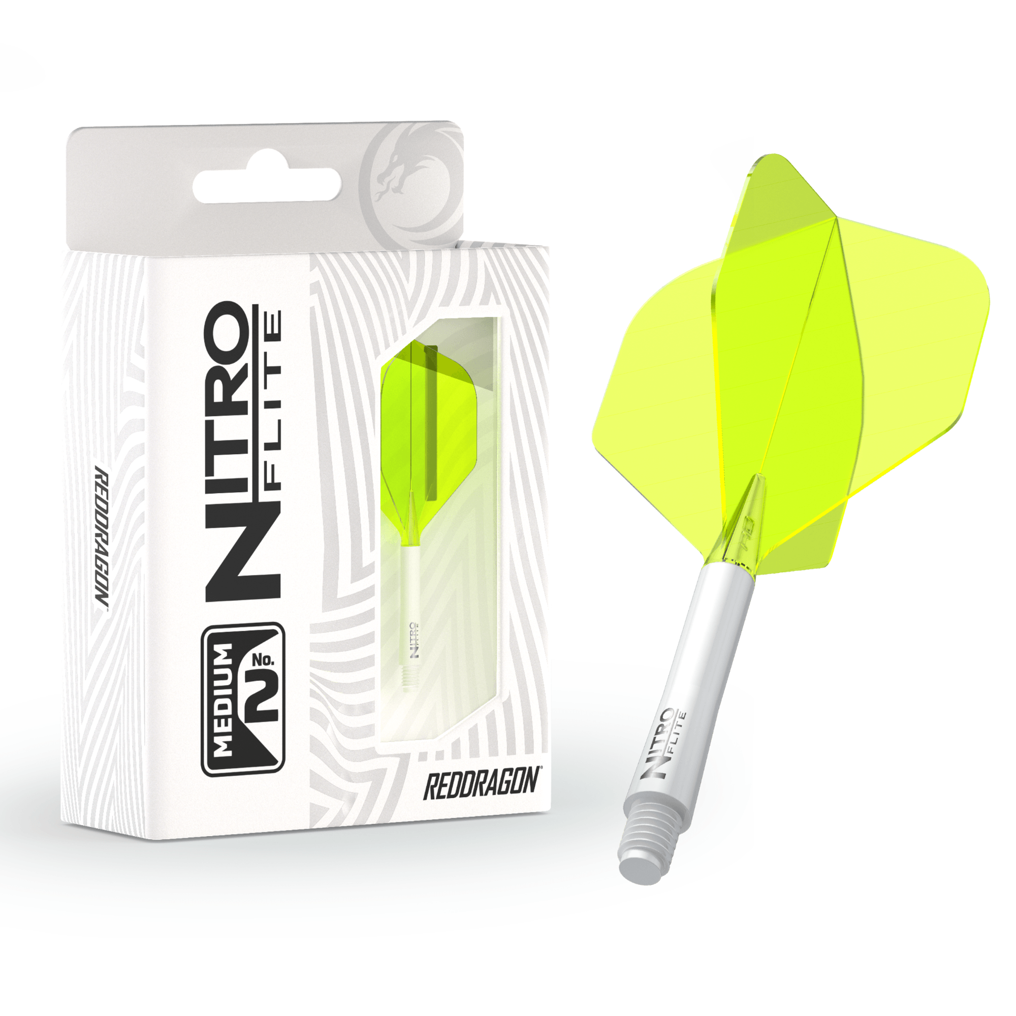 Red Dragon Nitro Flite System White & Yellow Verpackung