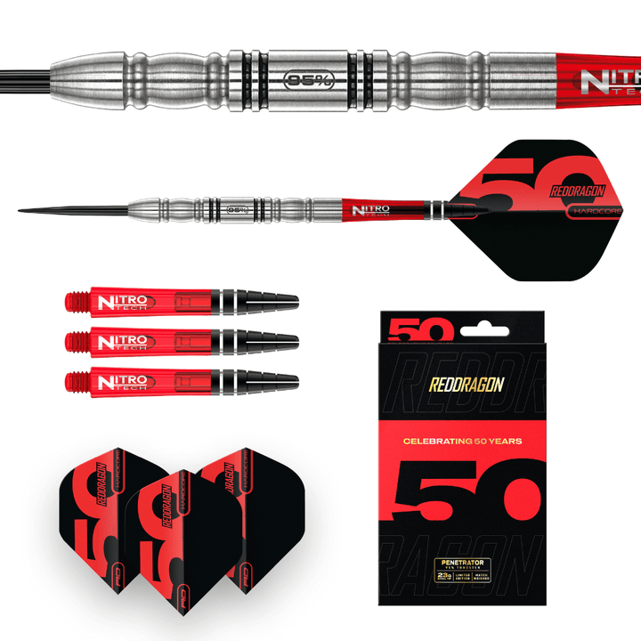 Red Dragon Penetrator 4 Steeldarts Lieferumfang