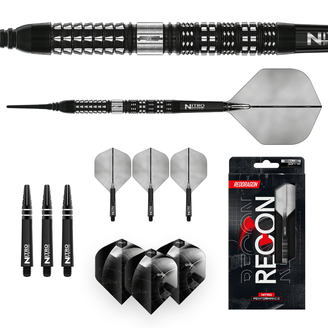 Red Dragon Recon Parallel Softdarts Packungsinhalt