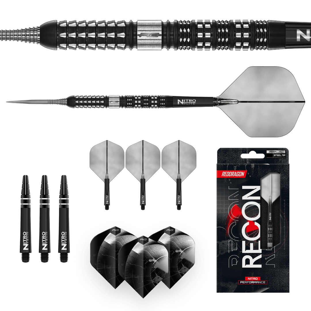 Red Dragon Recon Parallel Steeldarts Packungsinhalt