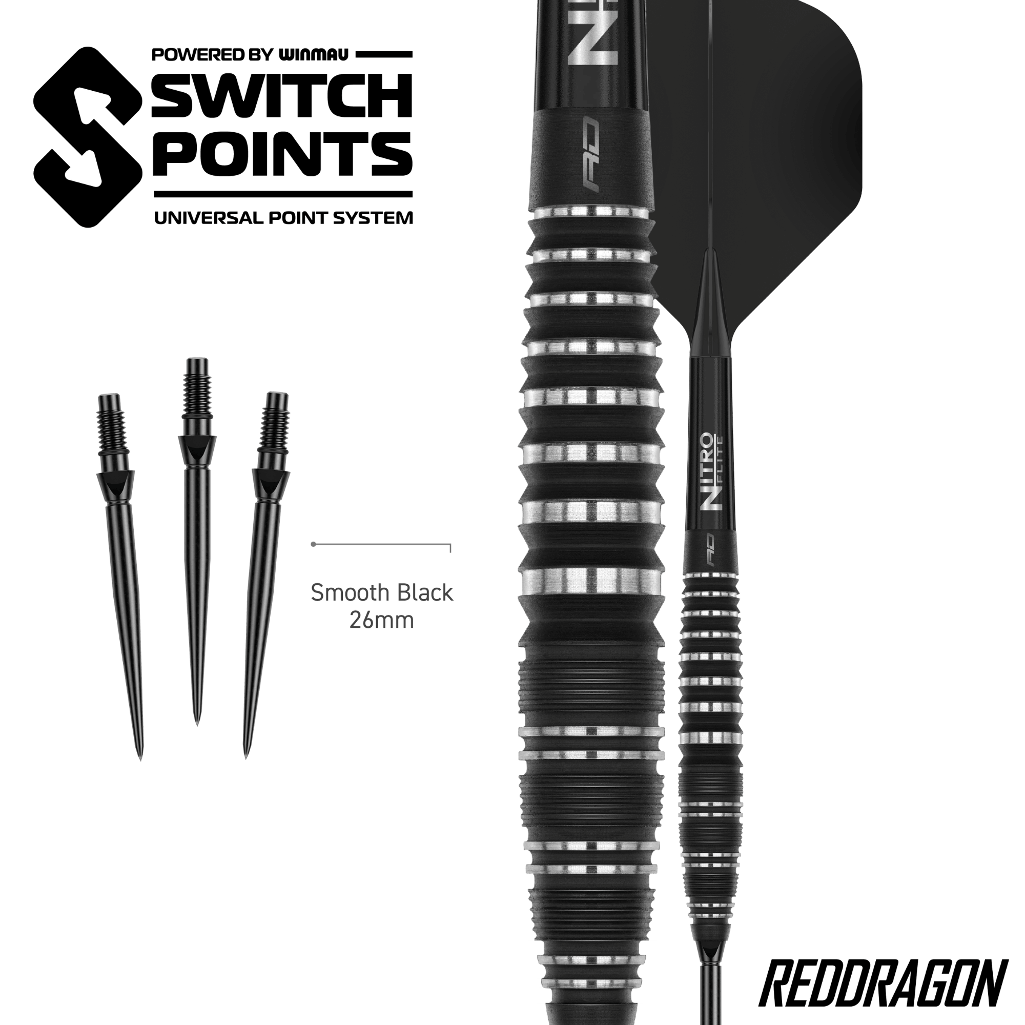 Red Dragon Sable Bomb Switch Point Steeldarts Maße Switch Point
