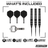 Red Dragon Sable Torpedo Switch Point Steeldarts Packungsinhalt