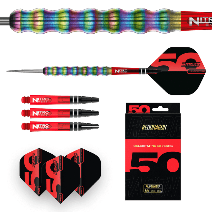 Red Dragon Shockwaves Steeldarts Lieferumfang