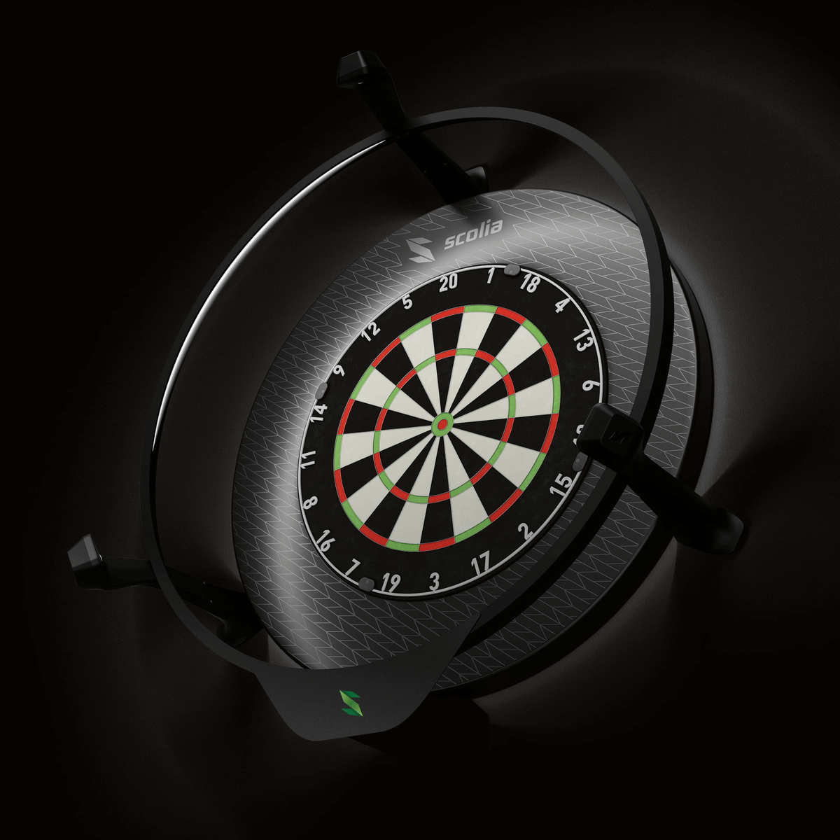 Scolia Stealth Black Dartboard Surround Anwendungsbeispiel