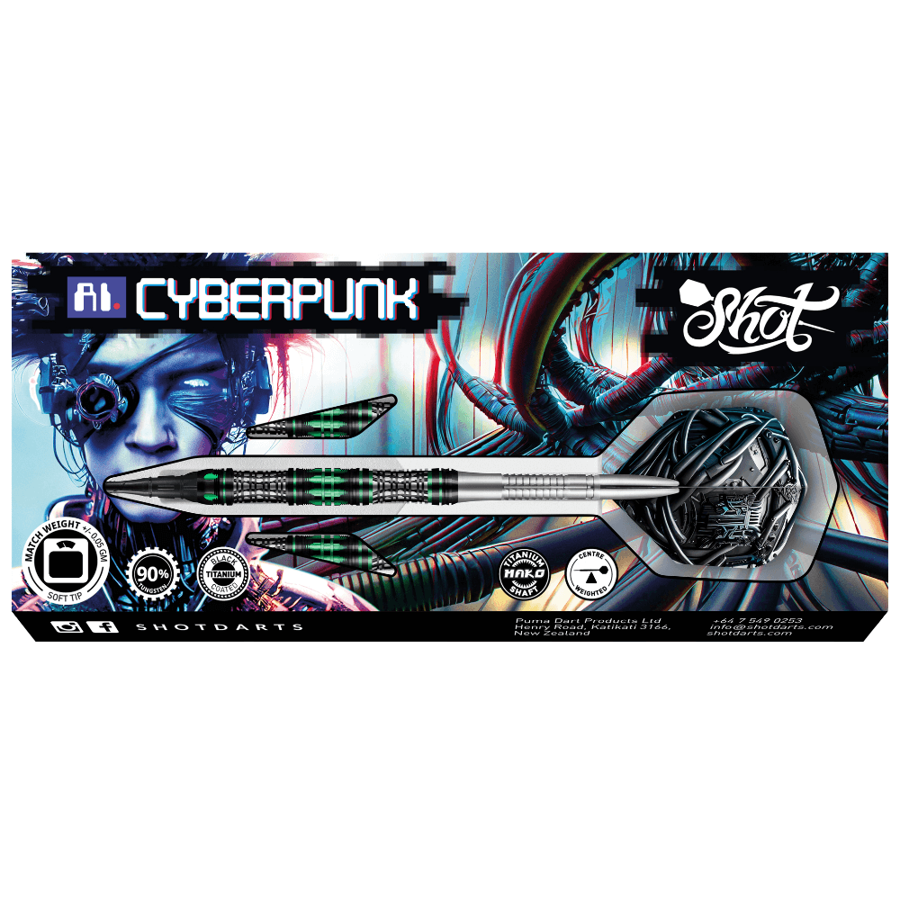 Shot AI Cyberpunk Softdarts Packung