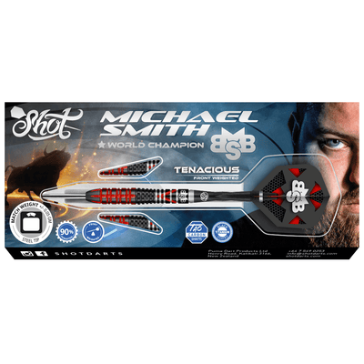 Shot Michael Smith Tenacious Steeldarts Packung