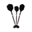 TMX Darts Ständer Basic - Schwarz (3 Stück) mit Darts