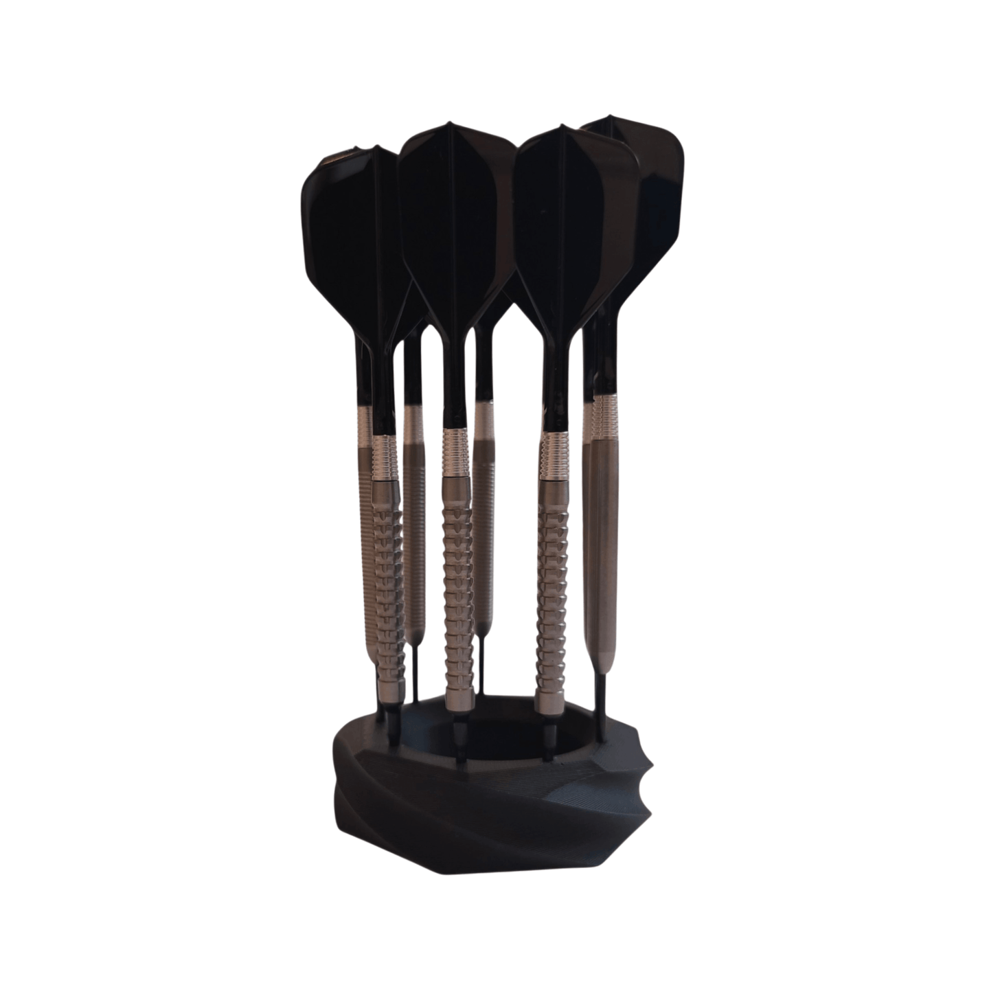 TMX Darts Ständer Spin - Schwarz mit Darts