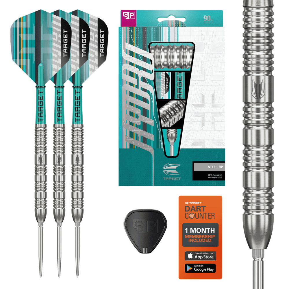 Target Hydro 02 Swiss Point Steeldarts Lieferumfang