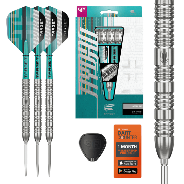 Target Hydro 02 Swiss Point Steeldarts Lieferumfang