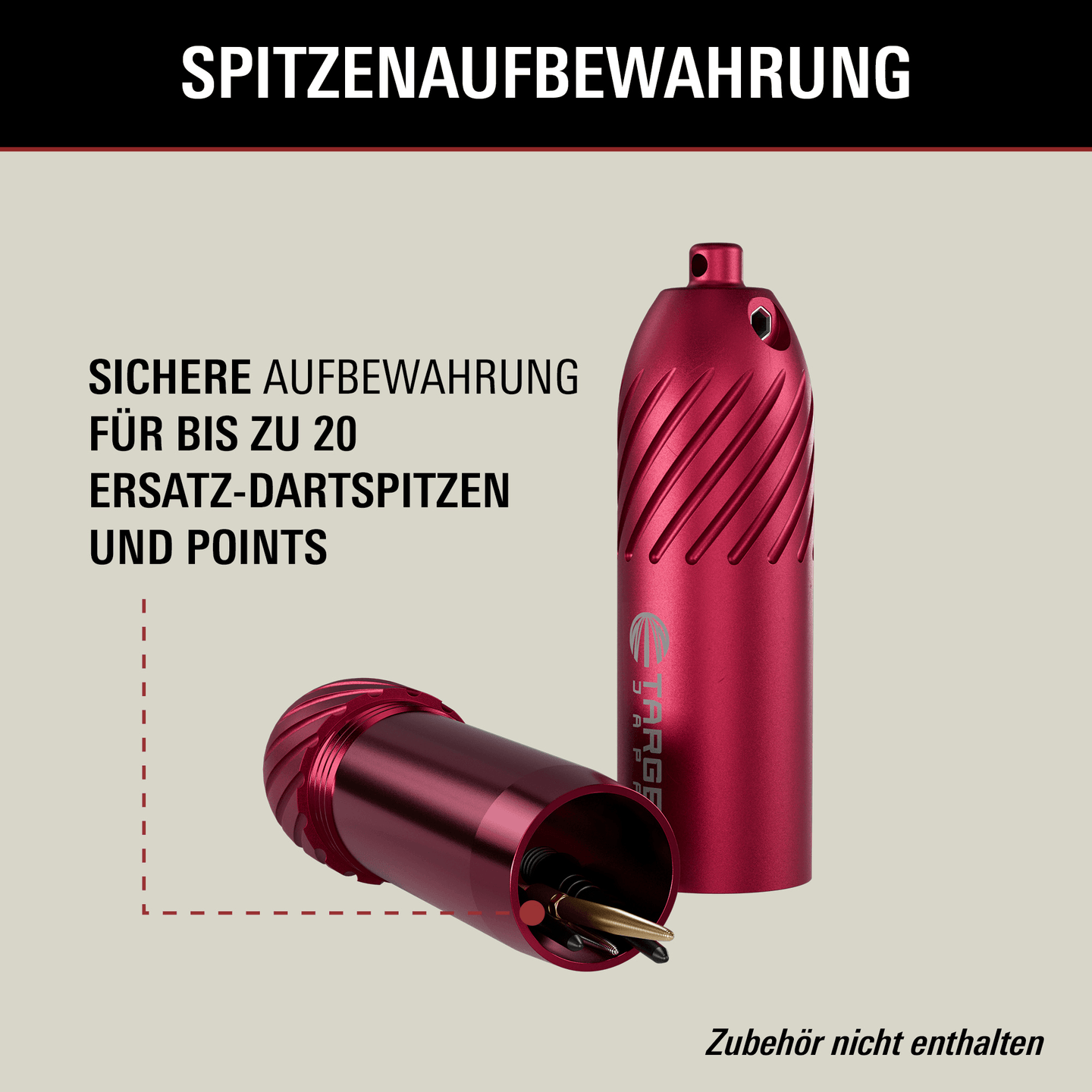 Target Japan AL3 Tip Case - Red Spitzenaufbewahrung