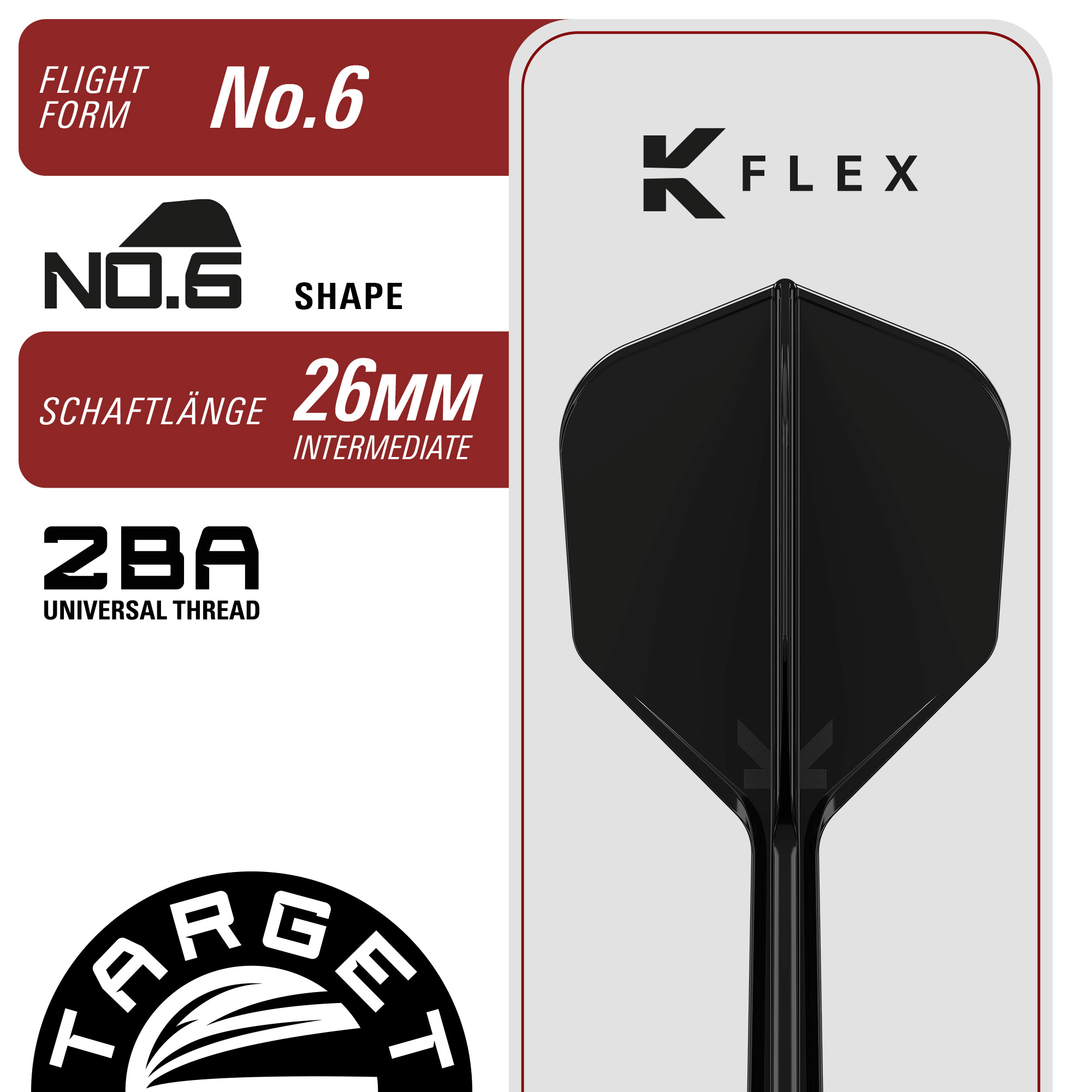 Target Japan Black Marque Blaze Softdarts Details K-Flex