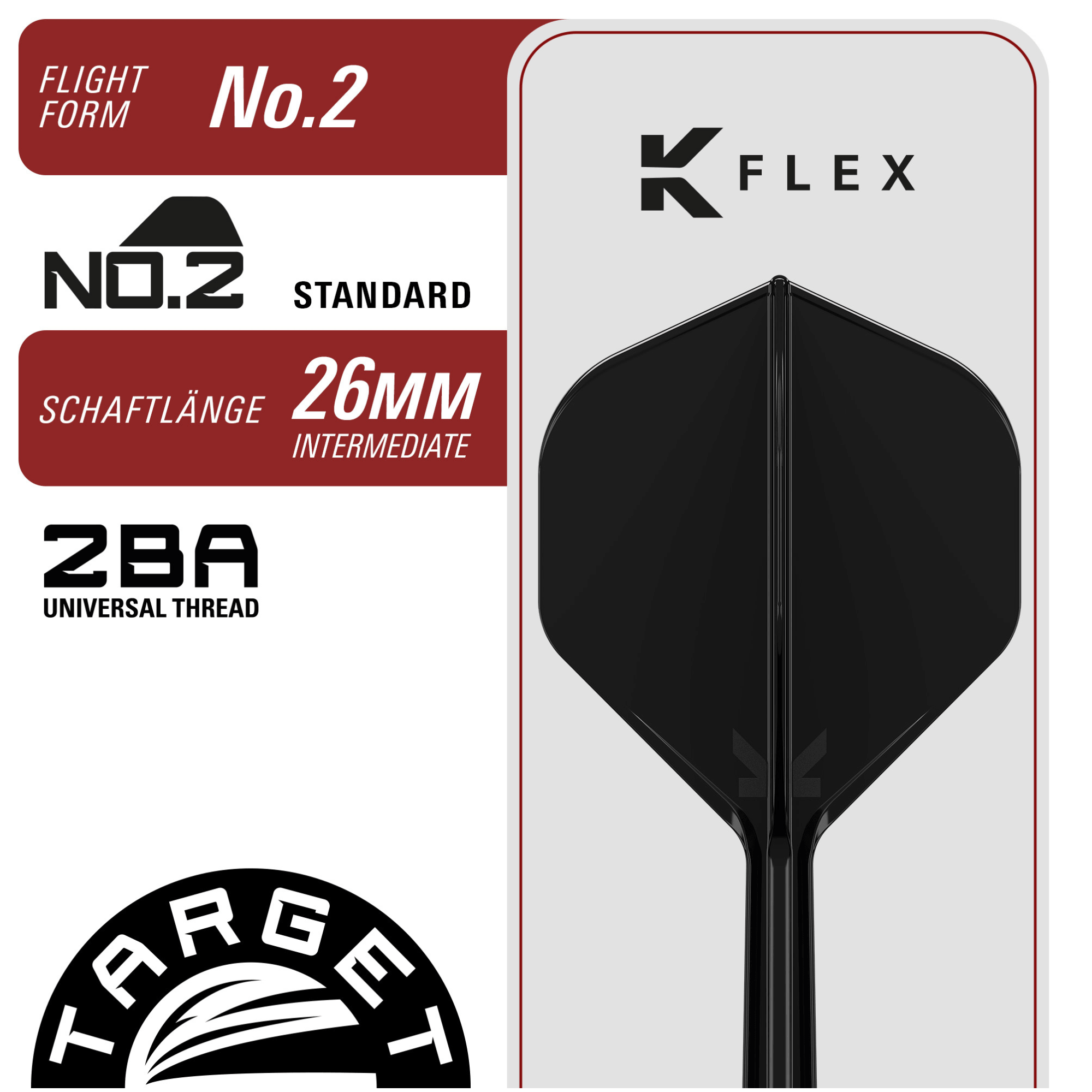Target Japan Black Marque Blaze Swiss Point Steeldarts Details K-Flex