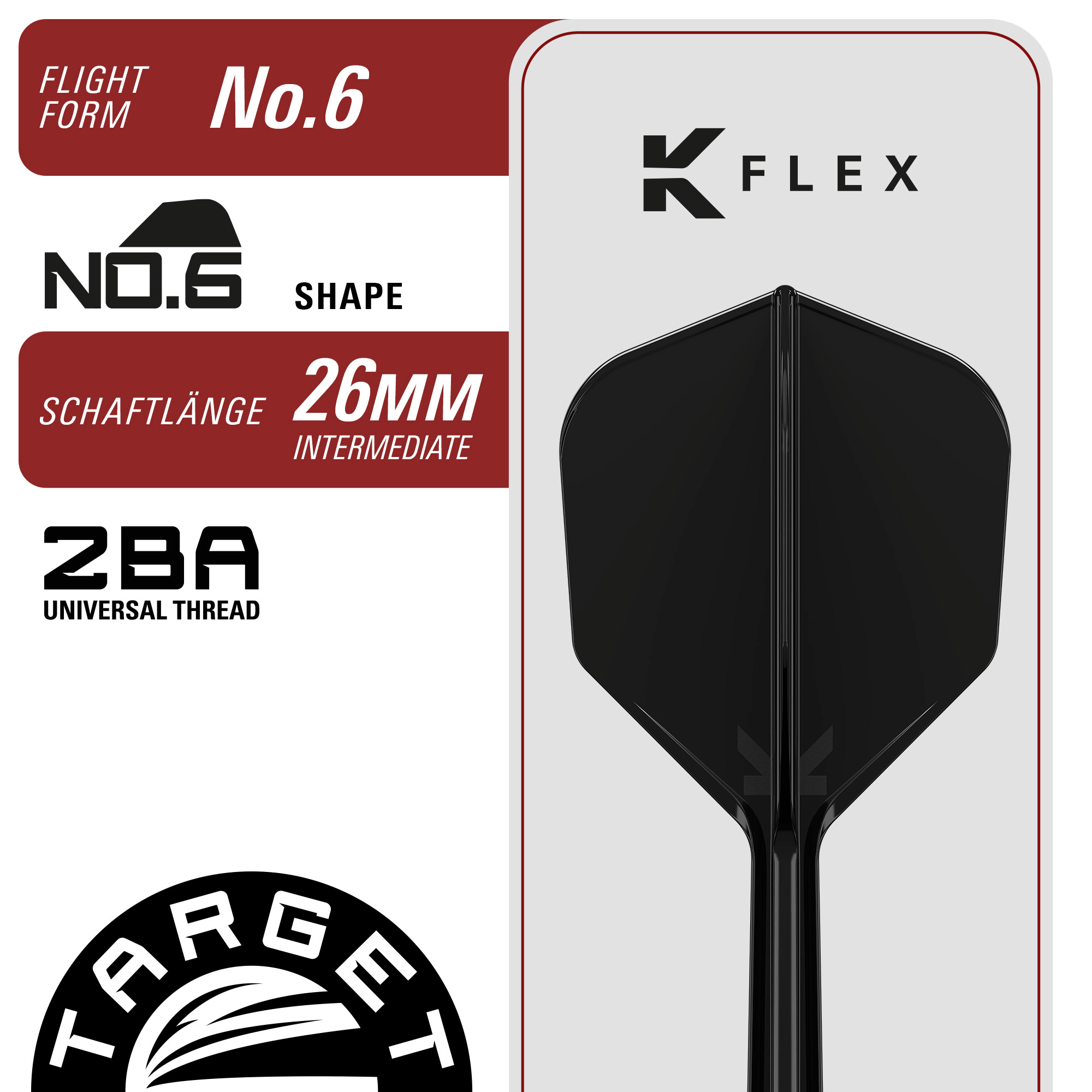 Target Japan Black Marque Eclipse Softdarts Details K-Flex