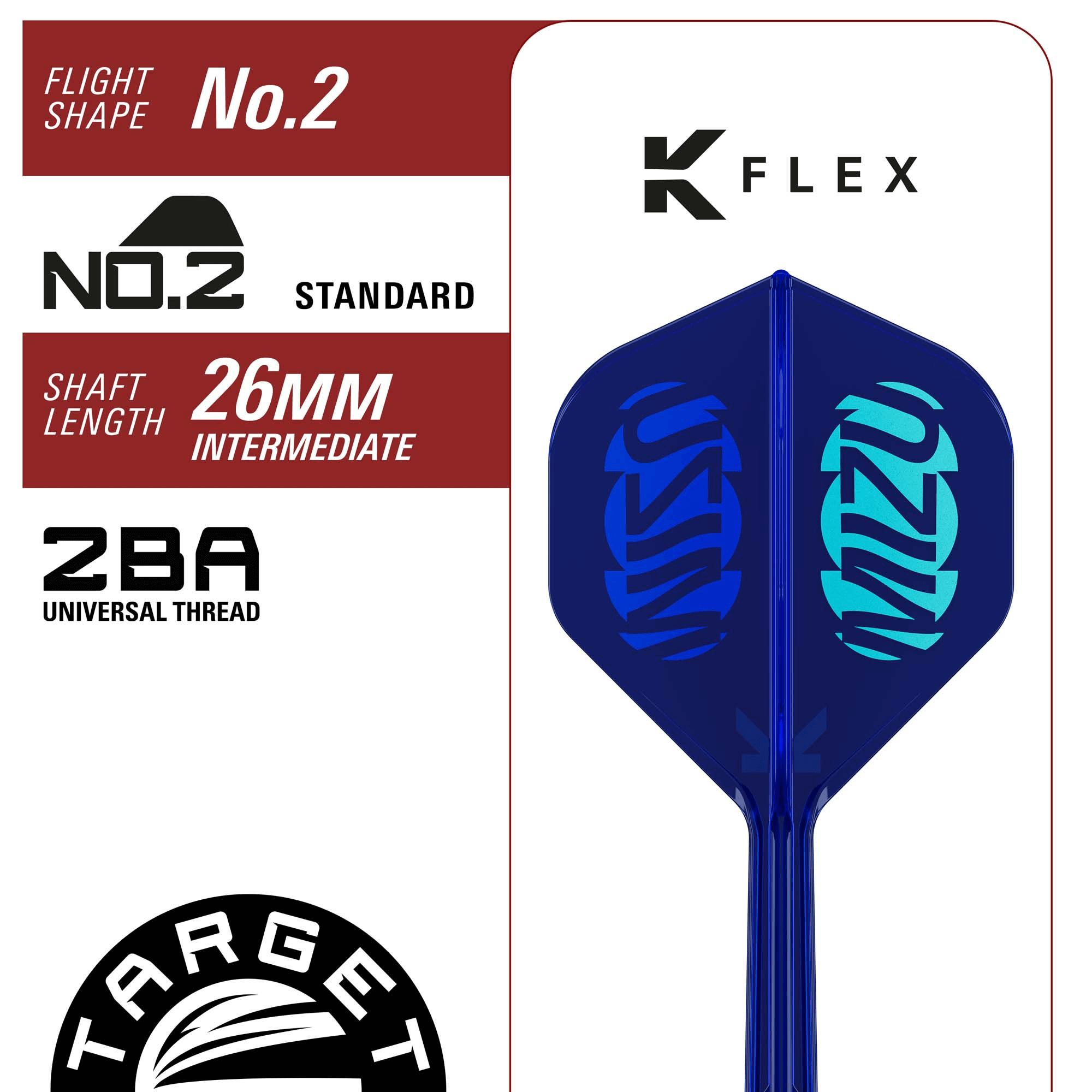 Target Japan Mizu Series 02 Swiss Point Steeldarts Maße Flight und Shaft