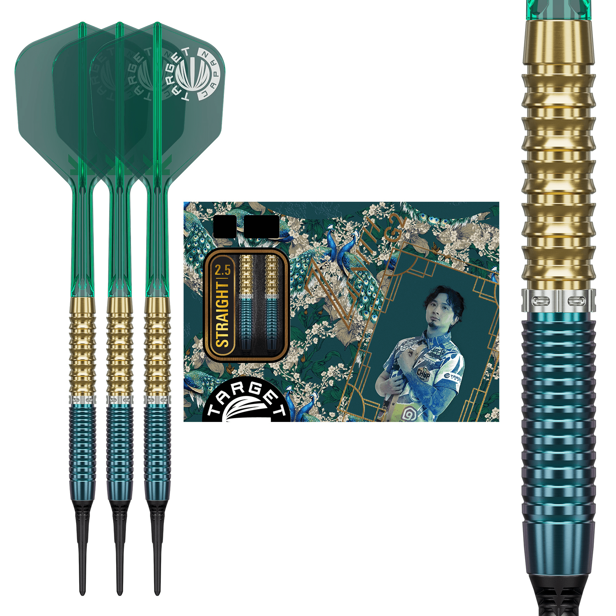 Target Japan Tung Suk Prime Series Zenith Gen 2.5 Softdarts Packungsinhalt
