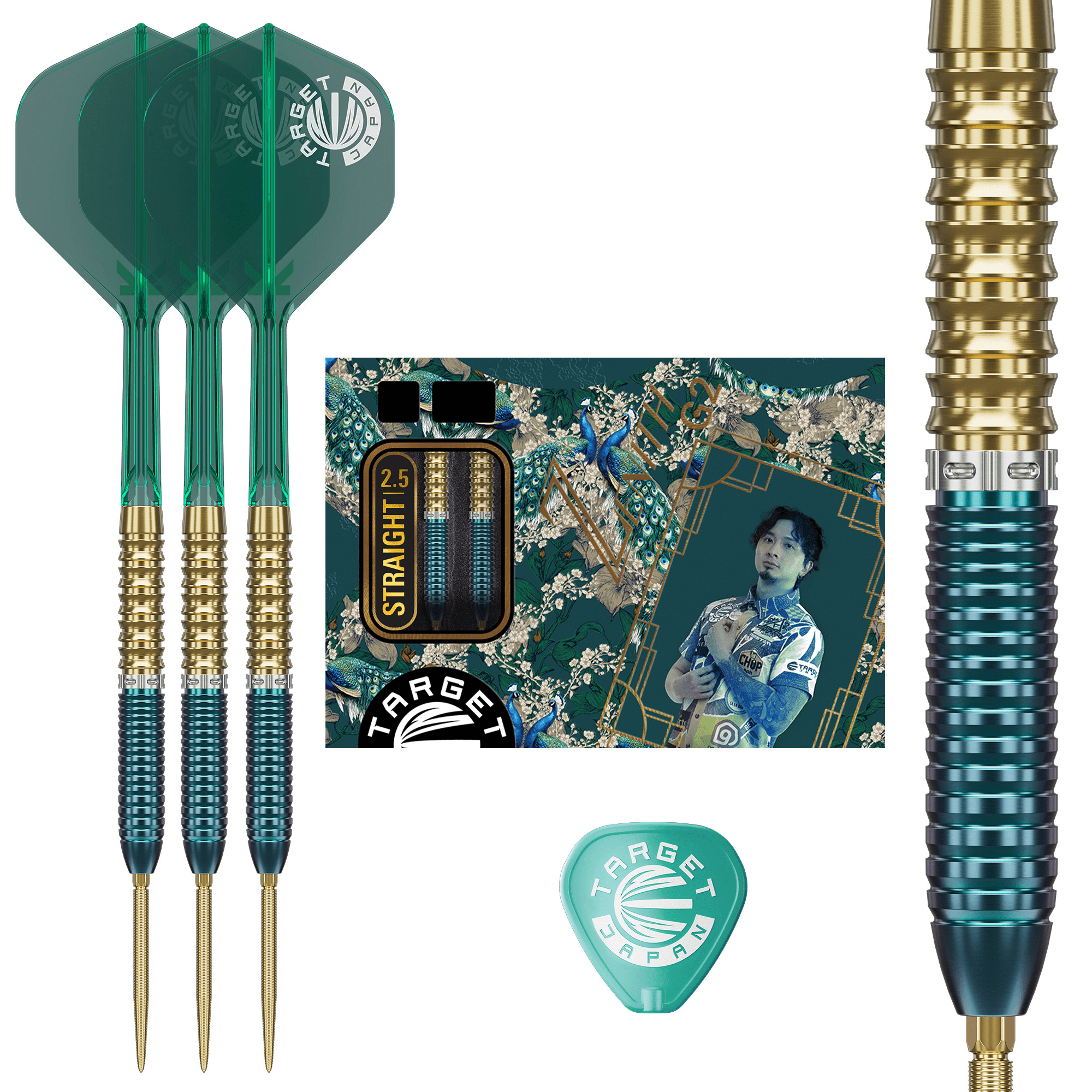 Target Japan Tung Suk Prime Series Zenith Gen 2.5 Swiss Point Steeldarts Packungsinhalt