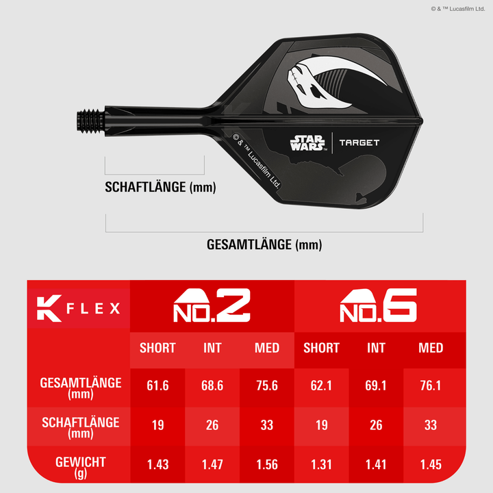Target K-Flex Mandalorian NO6 (6 Stück) Details Größen