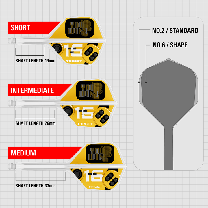 Target K-Flex You Win NO2 Maße Shaft