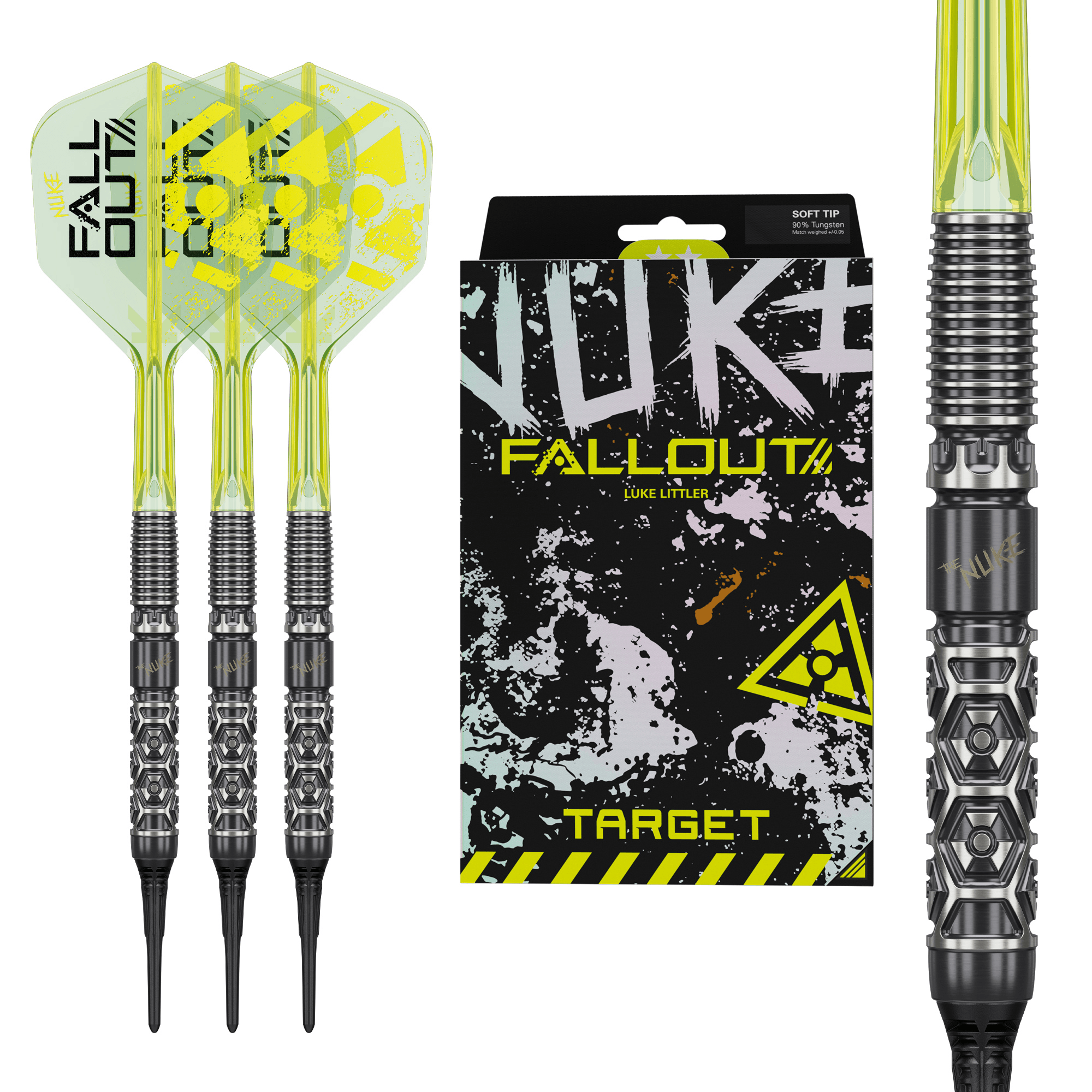 Target Luke Littler Fallout Softdarts Packungsinhalt