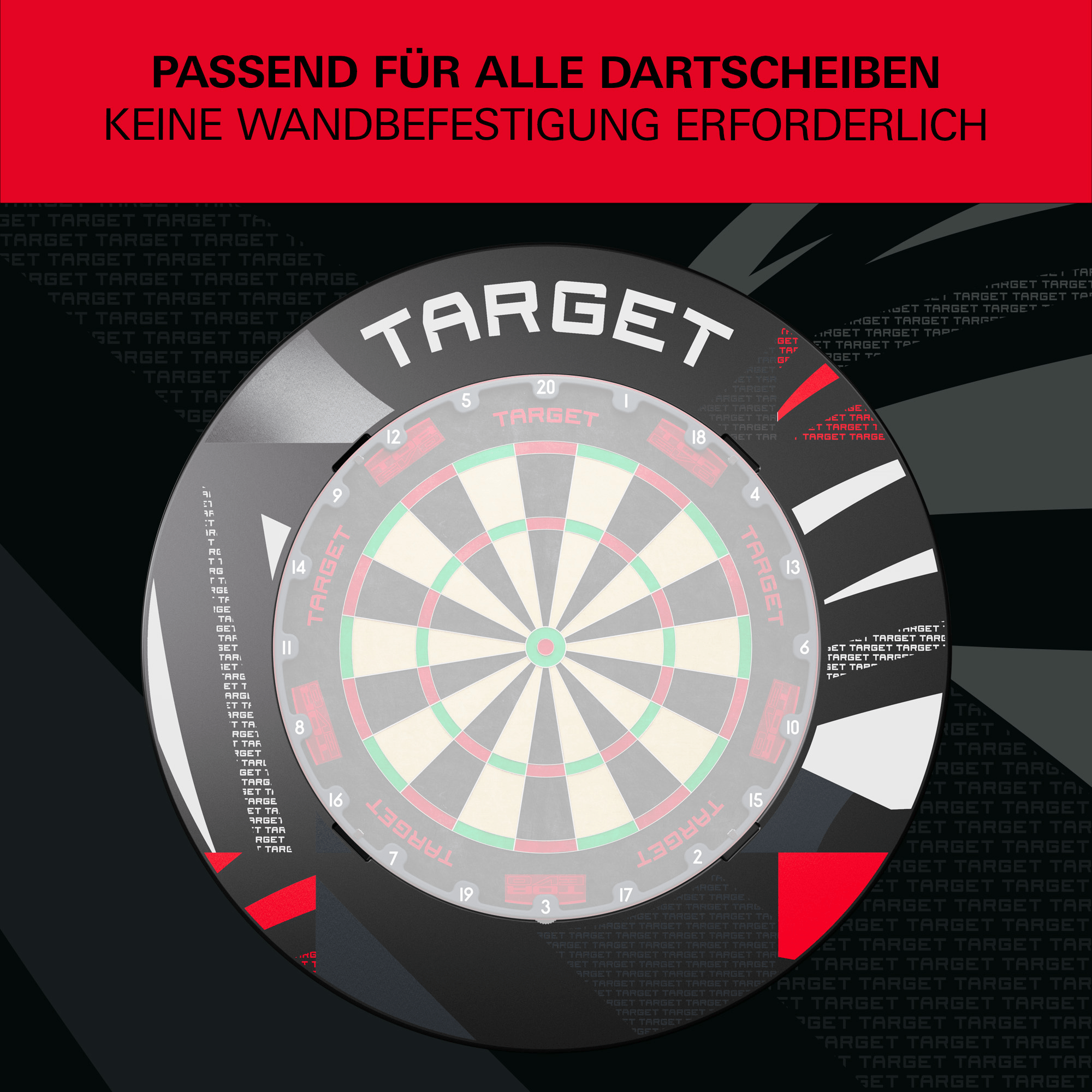 Target Notched Surround - Schwarz gemustert Kompatibilität