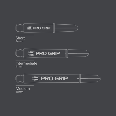 Target Pro Grip Shafts - Weiß (9 Stück) Maße