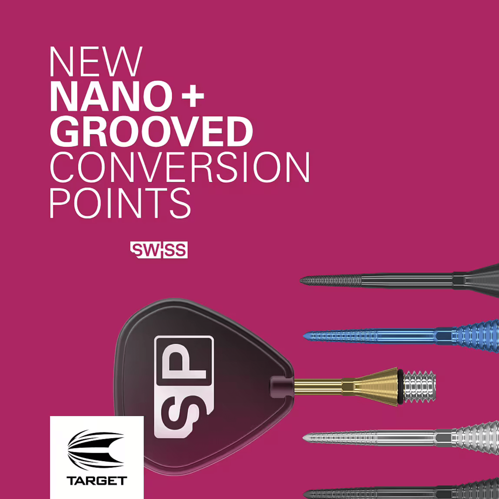 Target Titanium Nano SP Conversion Steeldart Spitzen - Gold Auswahl