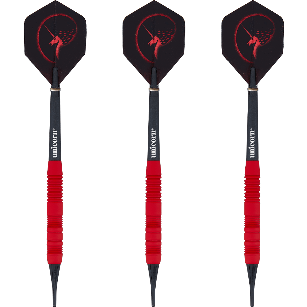 Unicorn Core Plus Win Red Brass Softdarts Set