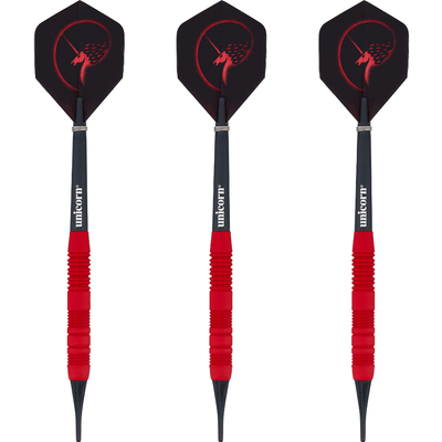 Unicorn Core Plus Win Red Brass Softdarts Set