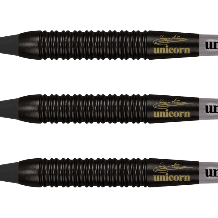 Unicorn Gary Anderson Black Brass Softdarts Detail