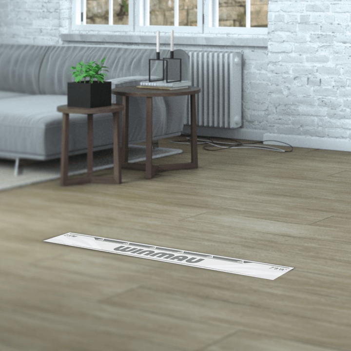 Winmau Abwurflinie Weiß Detail im Raum