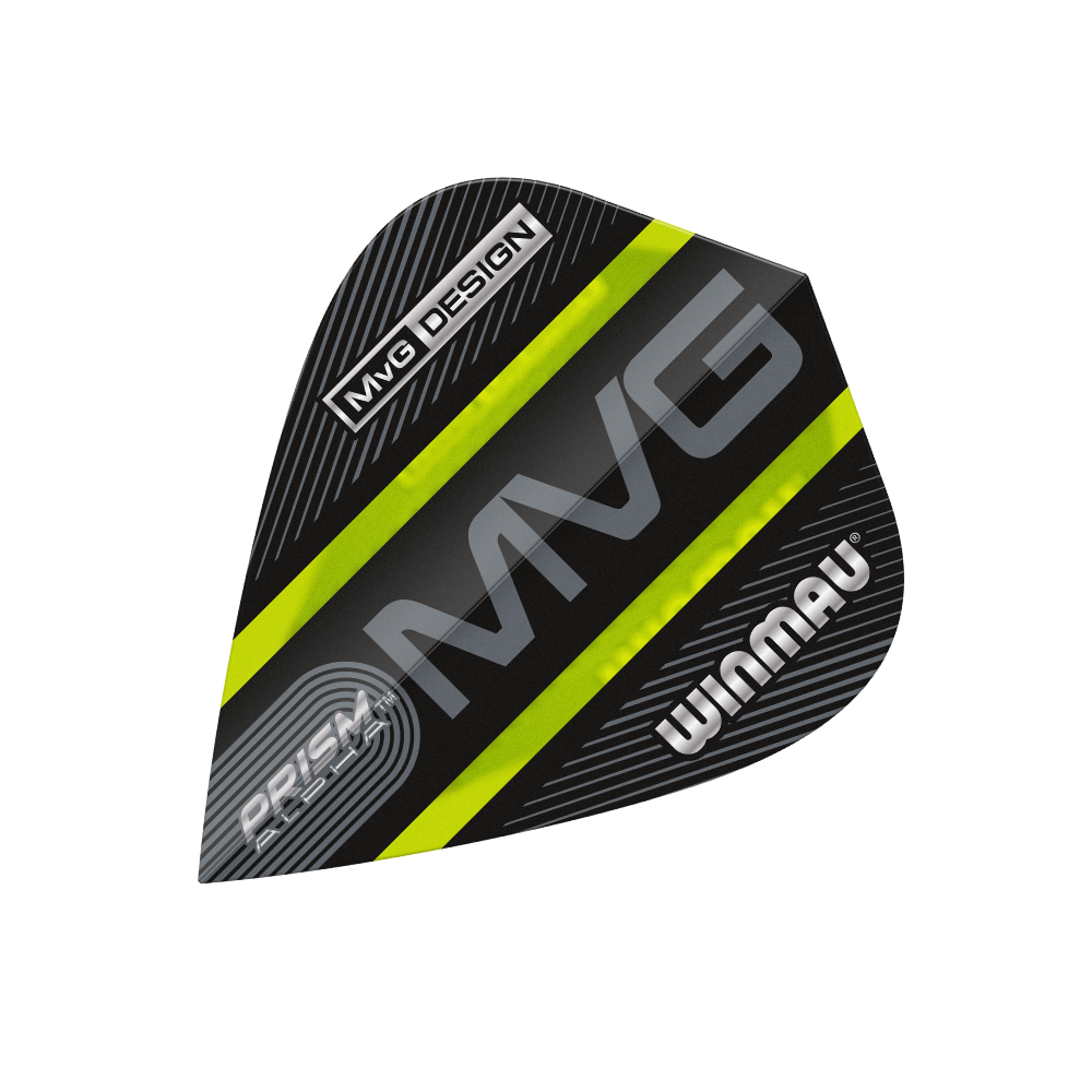 Winmau Alpha Kite MVG Black Green Flights