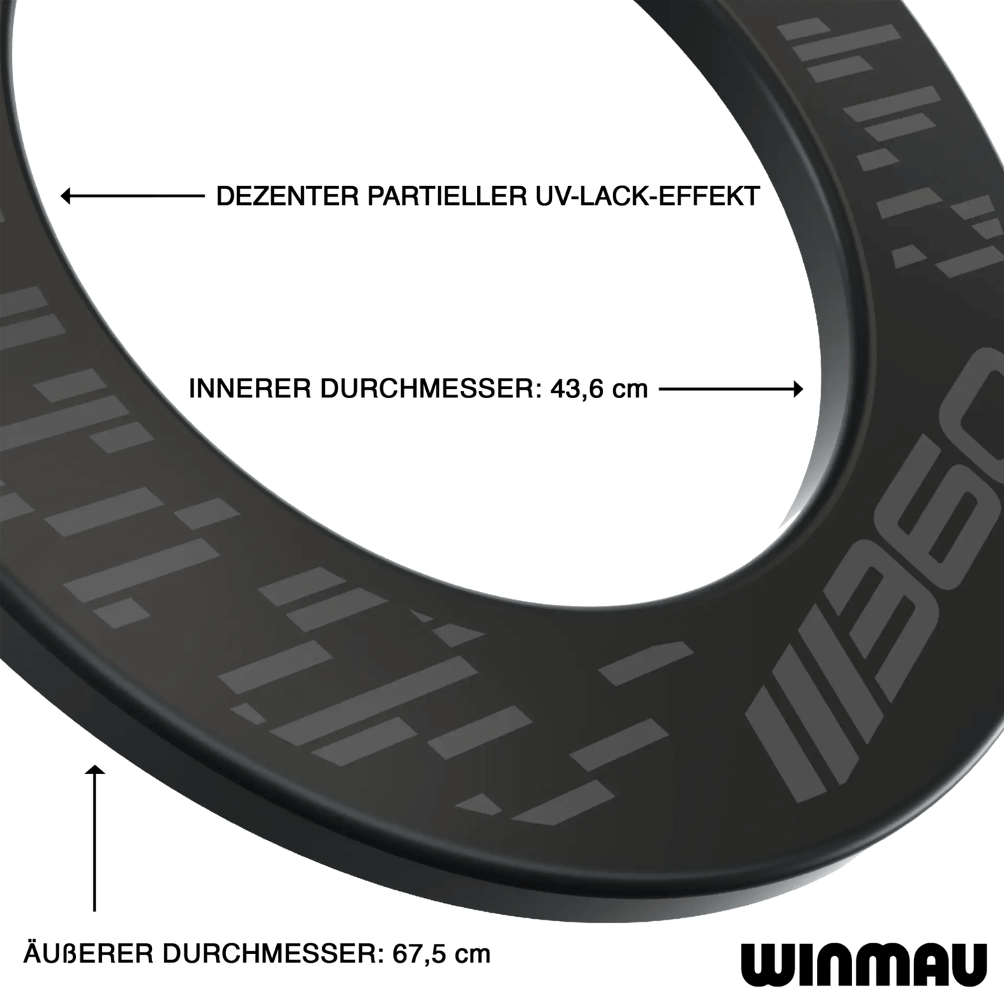 Winmau Blade 360 Black Surround Maße