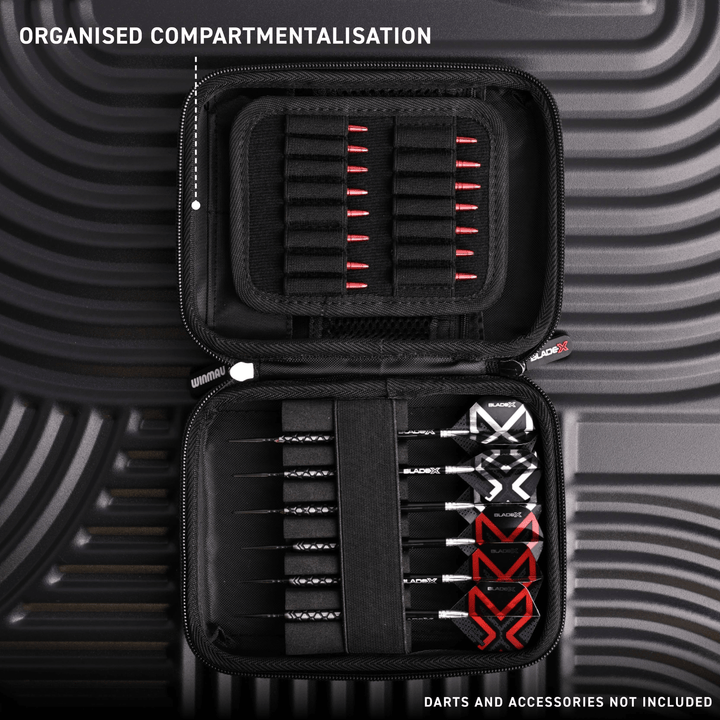 Winmau Blade X Armor G2 dart bag detail 1 open