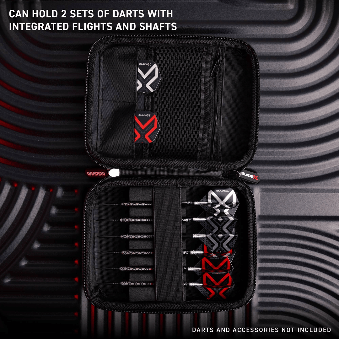 Winmau Blade X Armor G2 dart bag detail 2 open