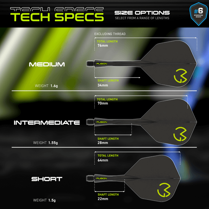 Winmau Fusion Integrated Flight System Small MVG Pac Man Details