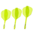 Winmau Fusion Integrated Flight System Small Neon Yellow Set