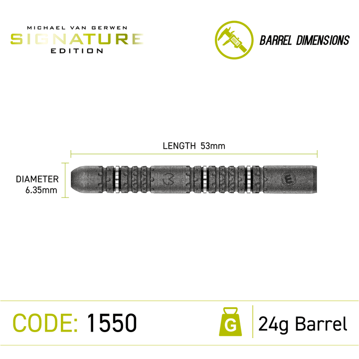 Winmau MVG Signature Edition Steeldarts Größen 24g