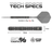 Winmau MVG TS-PRO Switch Point Steeldarts Maße 24g