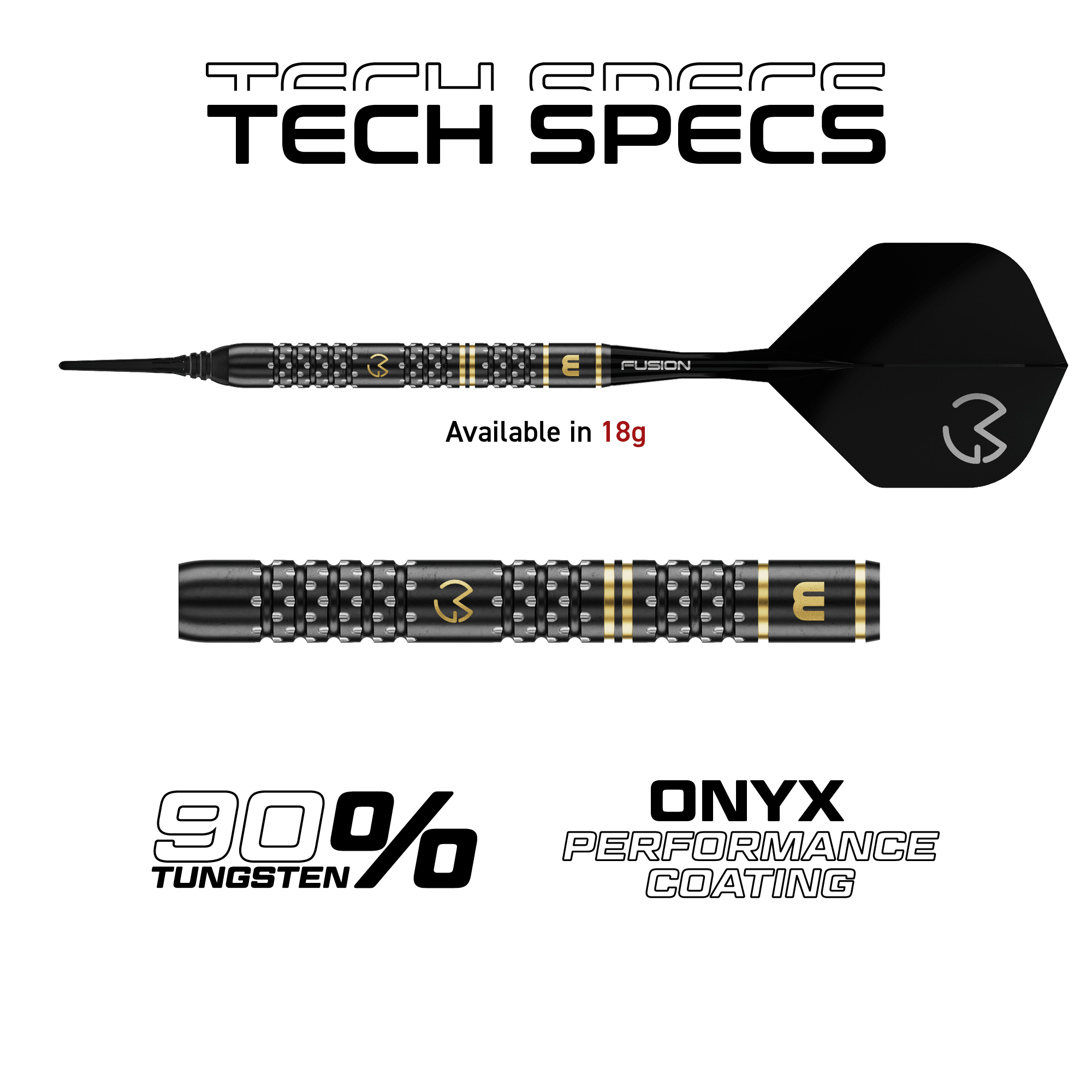 Winmau MVG W-MAX Softdarts Maße
