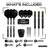 Winmau MVG W-MAX Switch Point Steeldarts Packungsinhalt