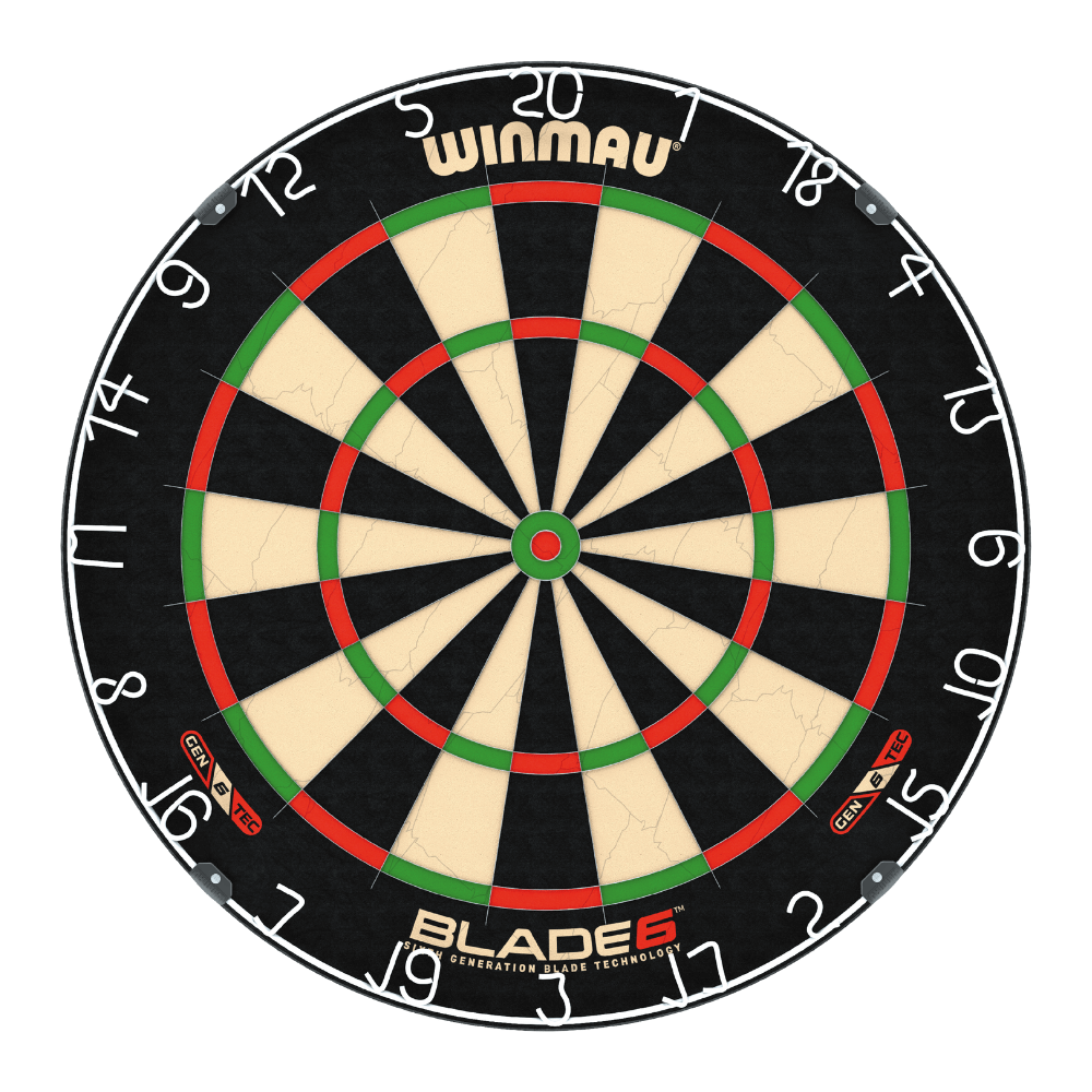 Winmau Polaris Set Schwarz Dartscheibe 