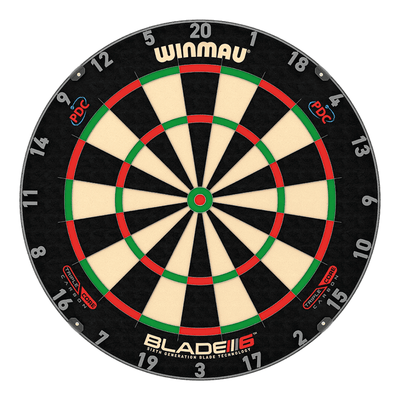 Winmau Premium Set Schwarz Dartscheibe 