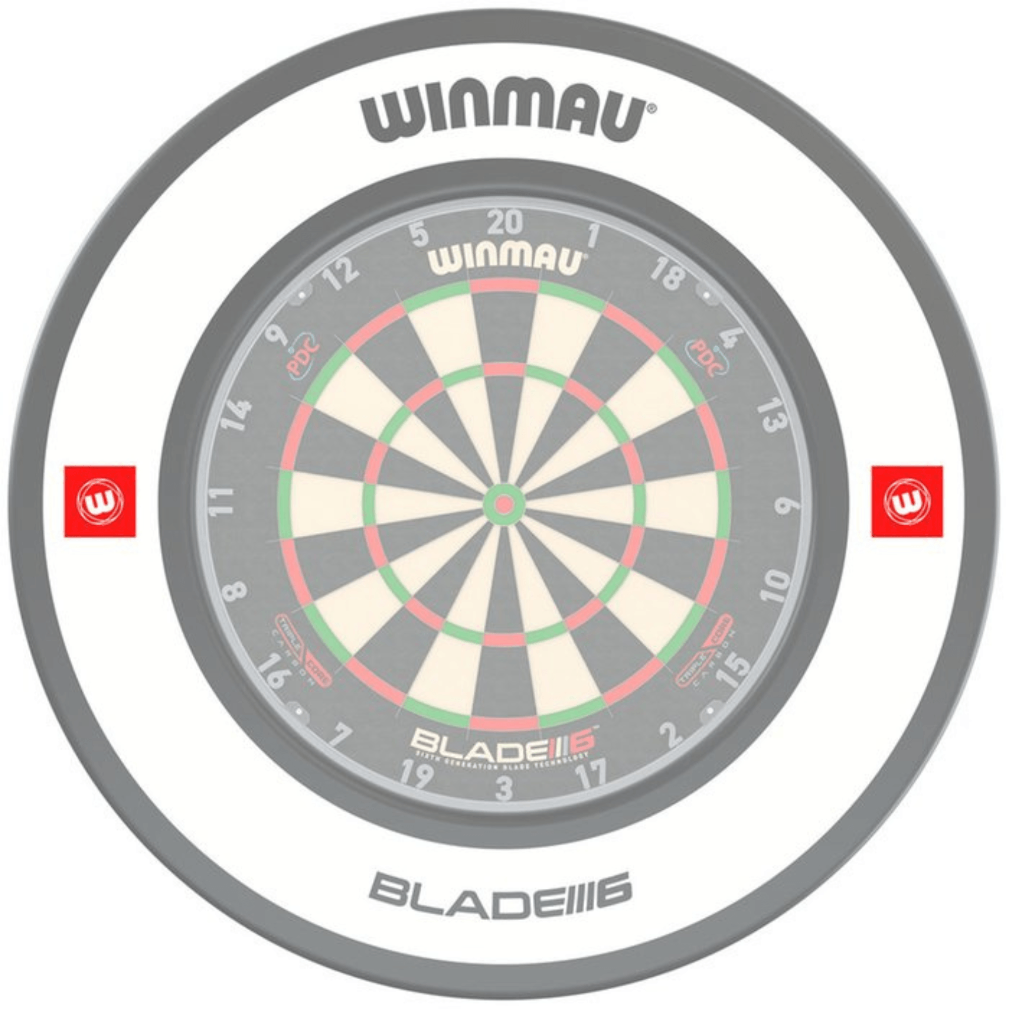 Winmau Pro-Line 1.0 White Surround mit Board