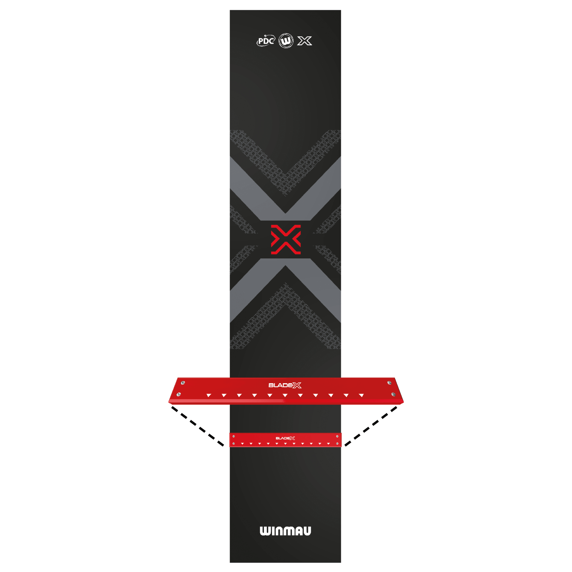 Winmau Pro-Zone Blade X Dartmatte Detail Oche