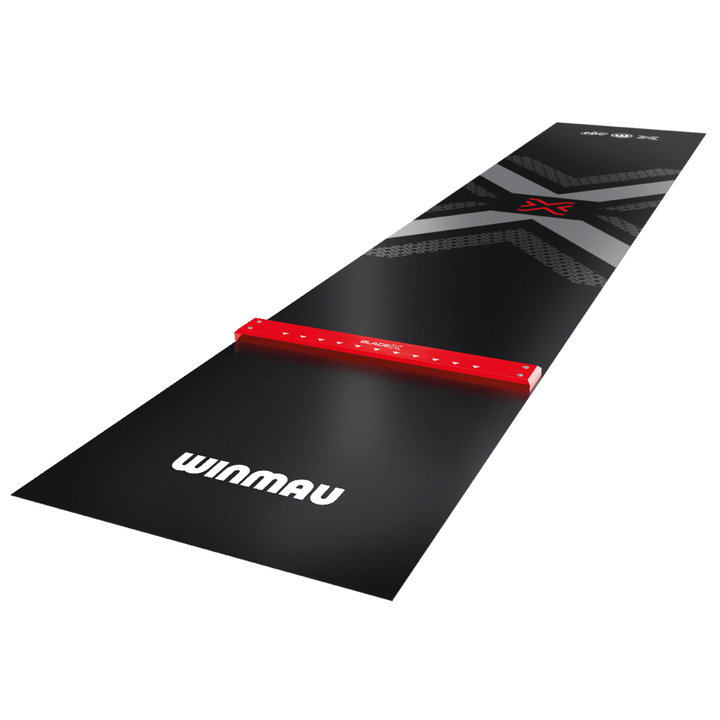 Winmau Pro-Zone Blade X dart mat side view on the right