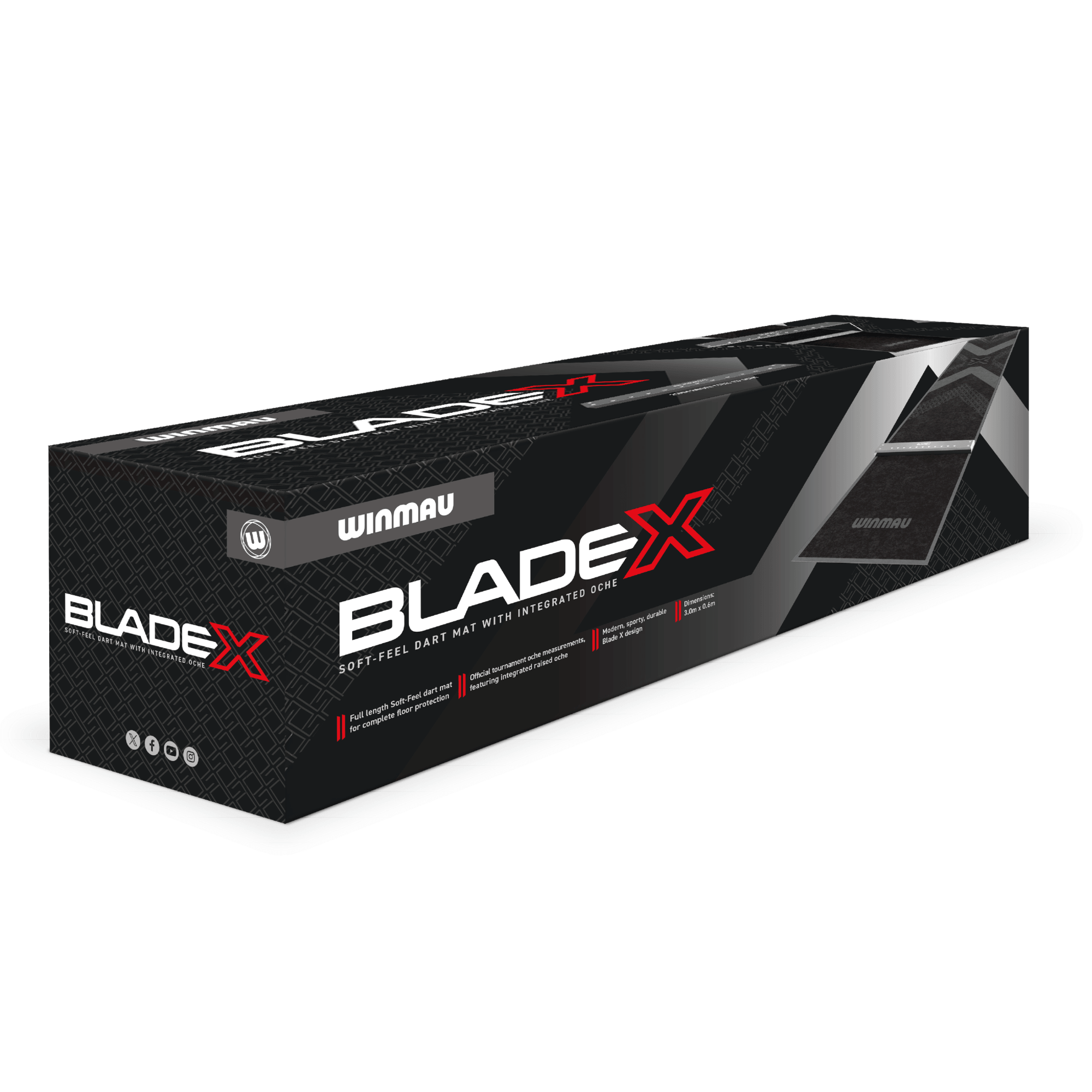 Winmau Pro-Zone Blade X Soft Dartmatte Verpackung