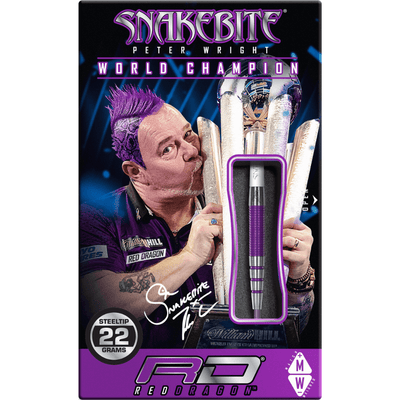 Red Dragon Peter Wright PL15 Medusa Steeldarts Packung 